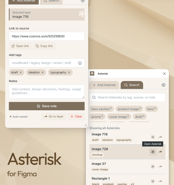 Asterisk square view