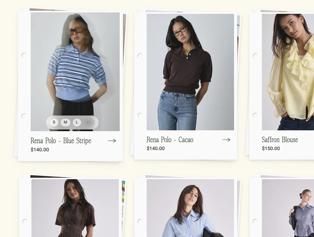 Gracious - E-commerce store for a womenswear label